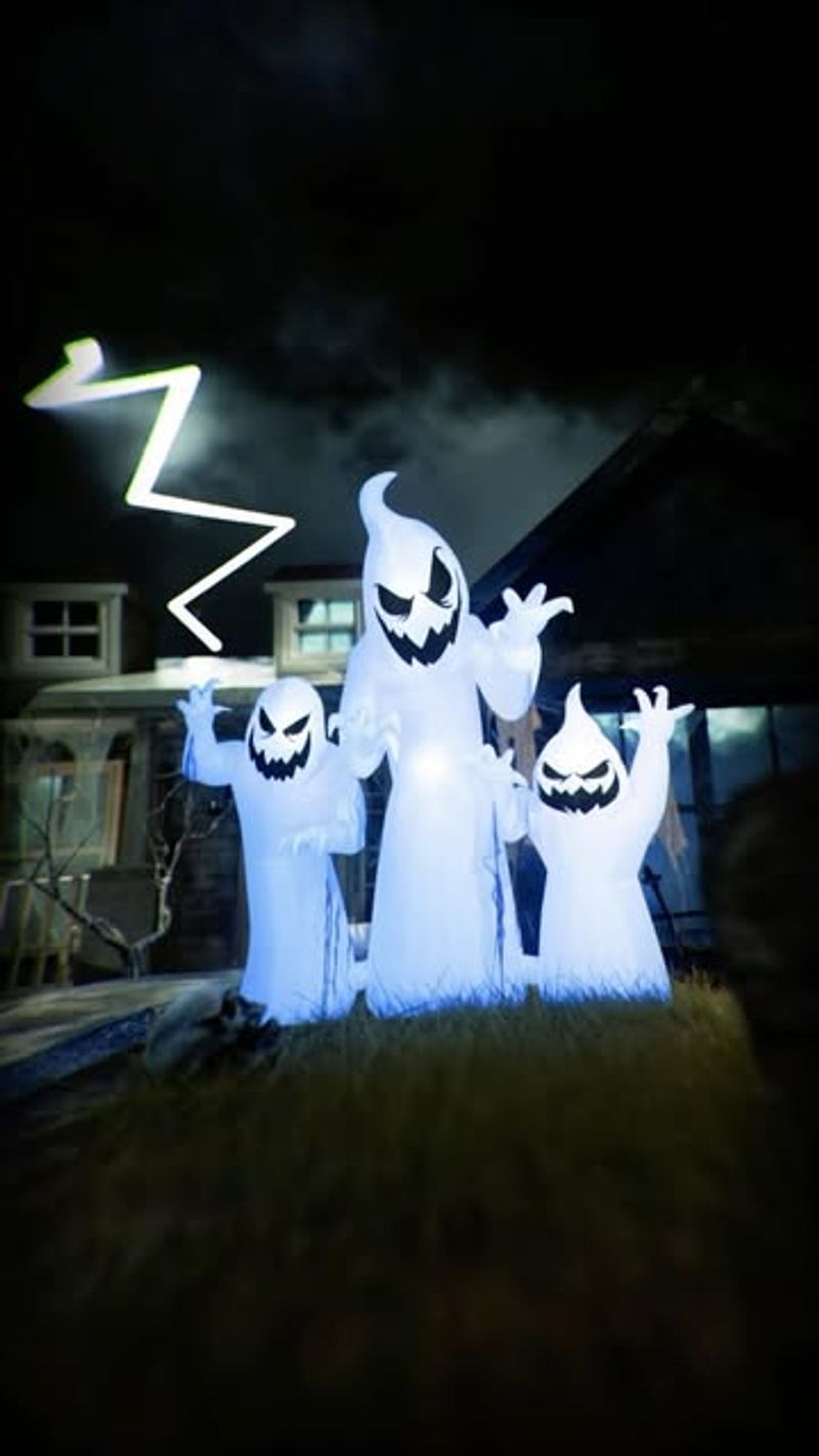 Motion-Activated Ghost Figures Rising From The Doormat