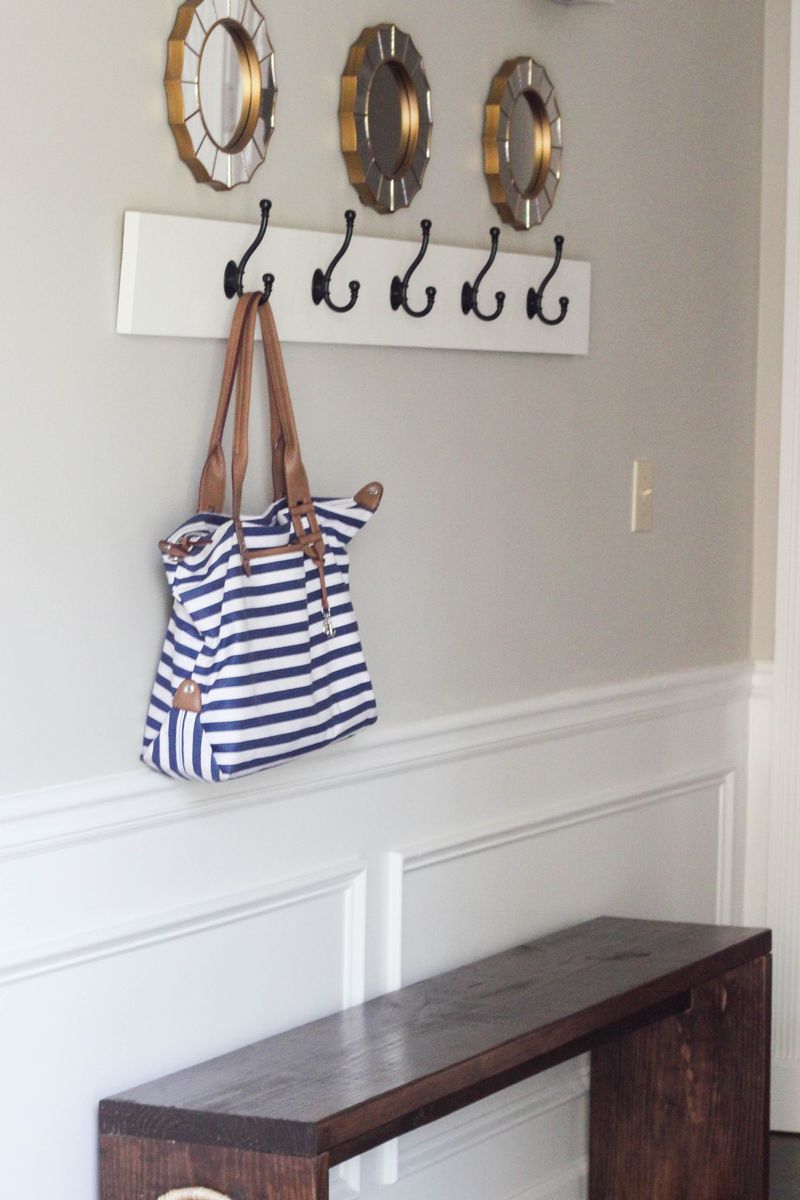 12 Small Entryway Projects You Can Totally DIY - Decor Hint Wall-Mounted Coat Hooks
