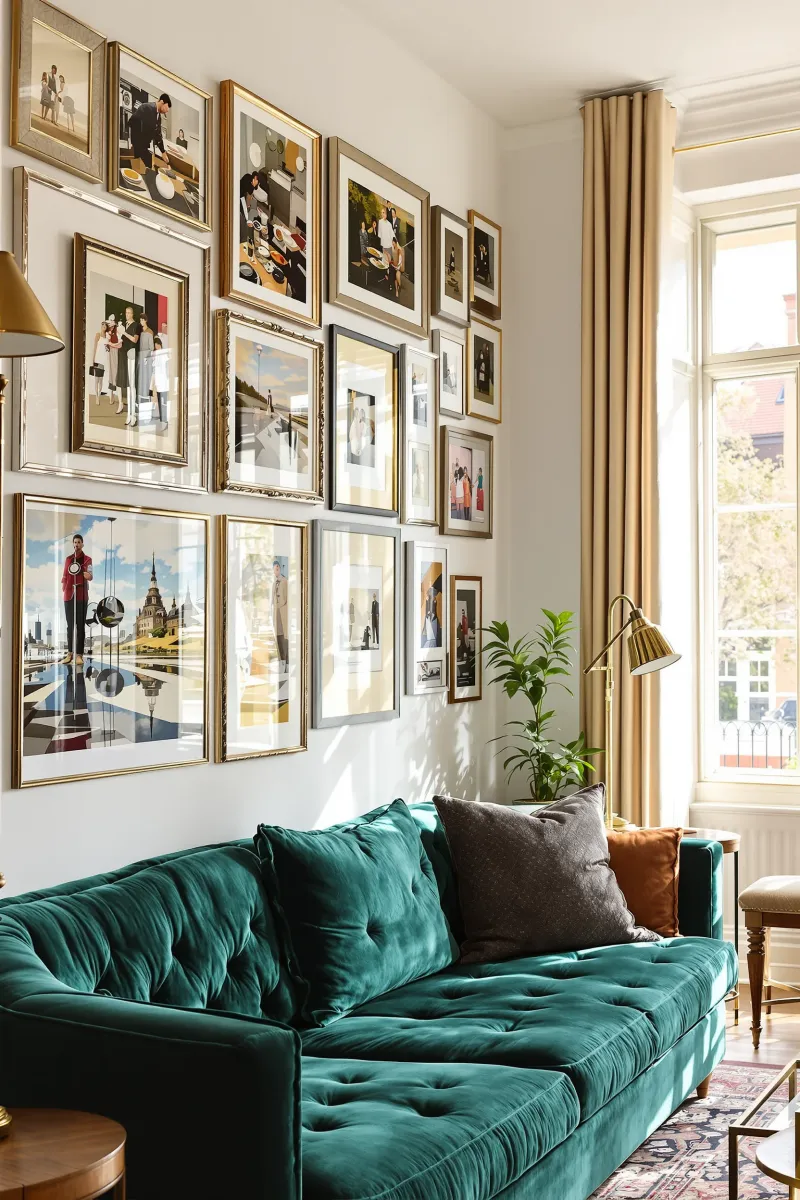 Bold Maximalist Decor Ideas That'll Make Your California Home Pop Without The Chaos - Decor Hint Layer Jewel Tones on Neutral Walls