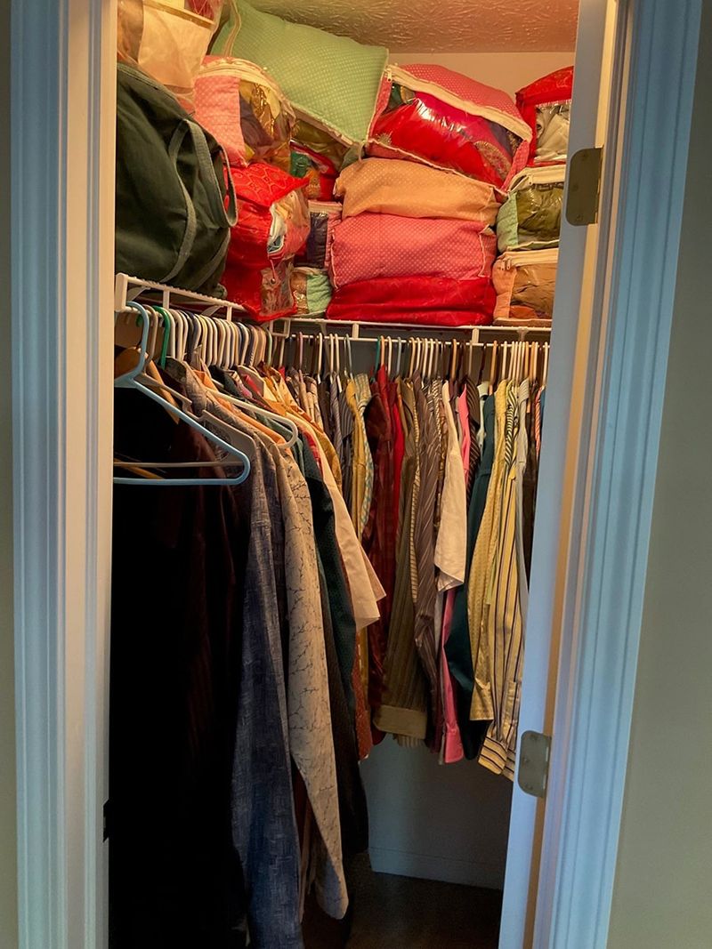 Experts Say These 16 Household Items Are Holding Back Your Home's Style - Decor Hint Wire Hangers in Your Closet