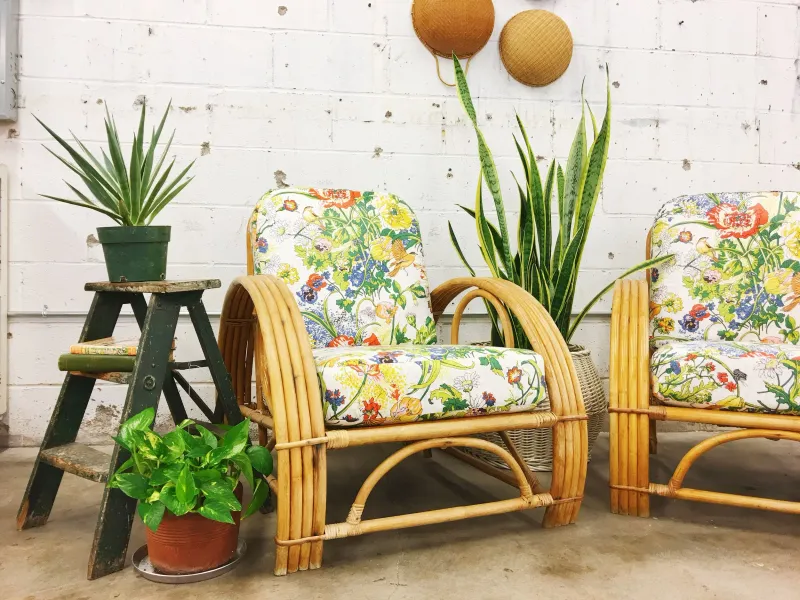 Vintage Rattan And Bamboo Furniture