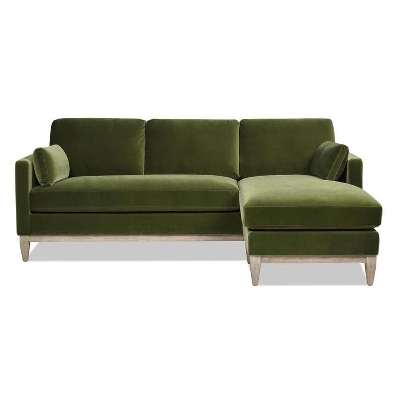 Home Depot Olive Green Velvet Couch