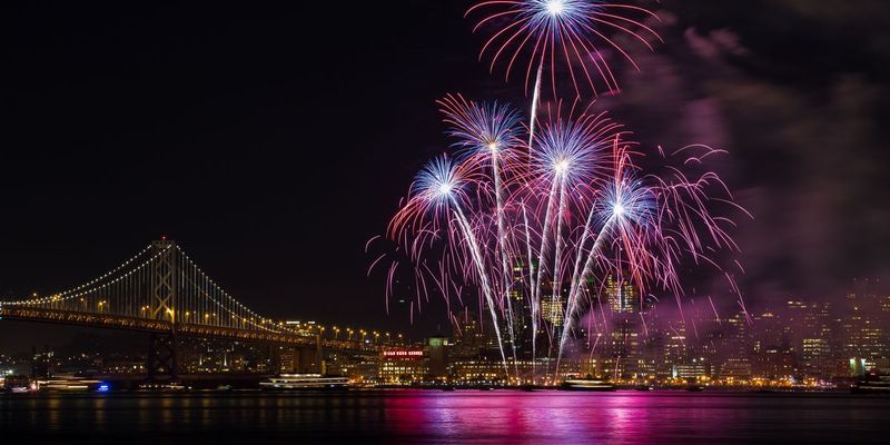 San Francisco's Ferry Building Fireworks
