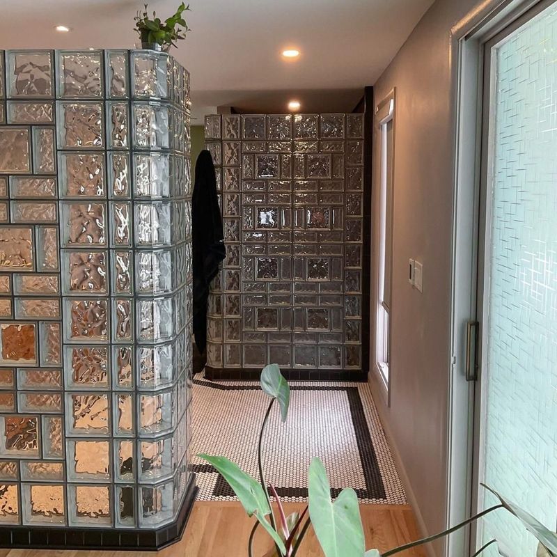Glass Block Designs In Melbourne That Turn Ordinary Houses Into Light Filled Sanctuaries - Decor Hint Front Porch Privacy Screen with Decorative Glass Blocks