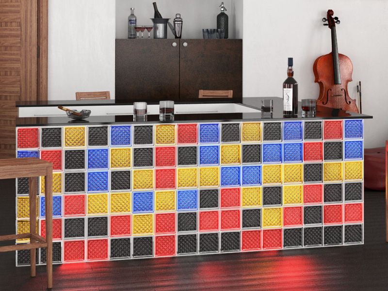 Glass Block Designs In Melbourne That Turn Ordinary Houses Into Light Filled Sanctuaries - Decor Hint Kitchen Backsplash with Colored Glass Blocks