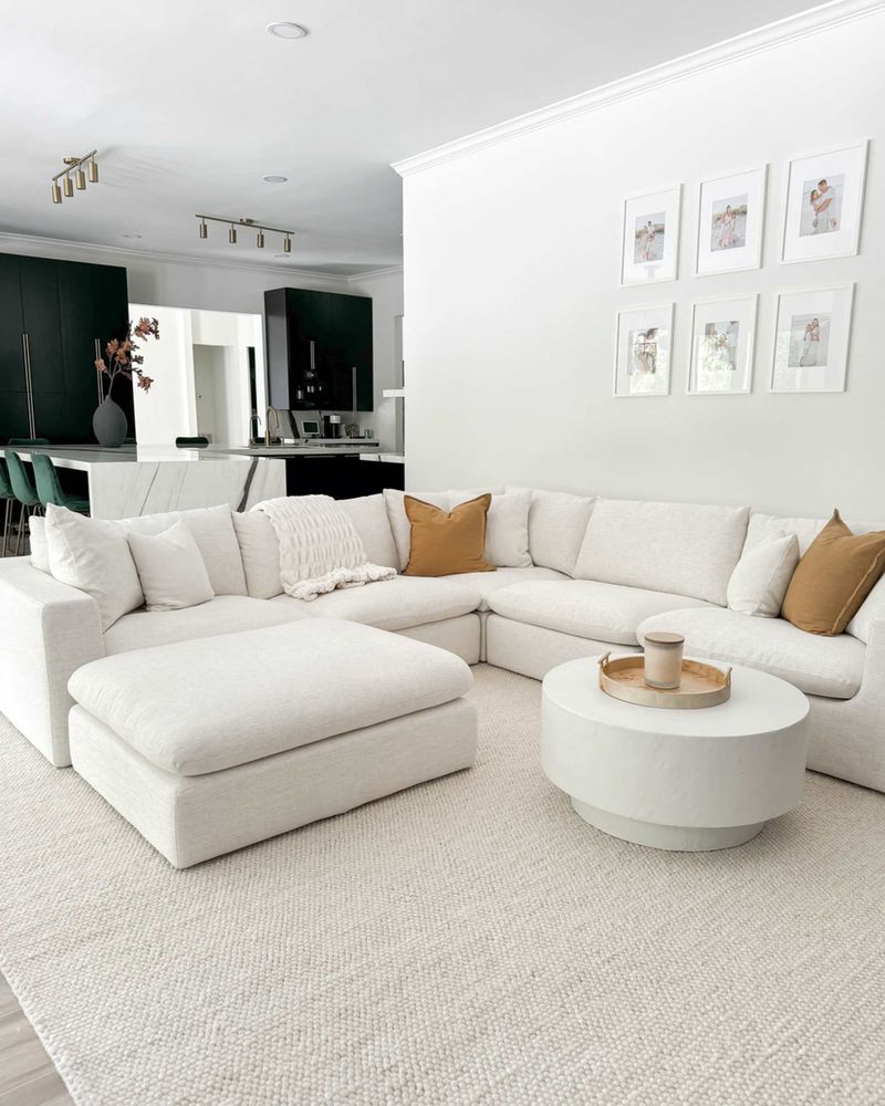 Cream With Wood Trim