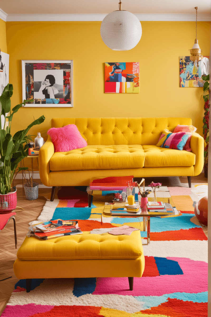 Bright Yellow Couches