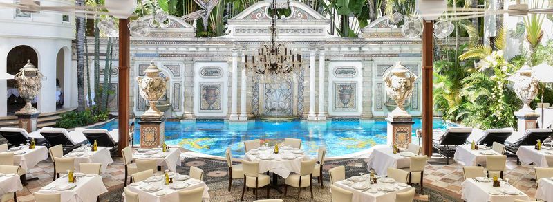 Celebrate Christmas With Delicious Dishes At South Florida's Top Spots - Decor Hint Gianni's at the Former Versace Mansion
