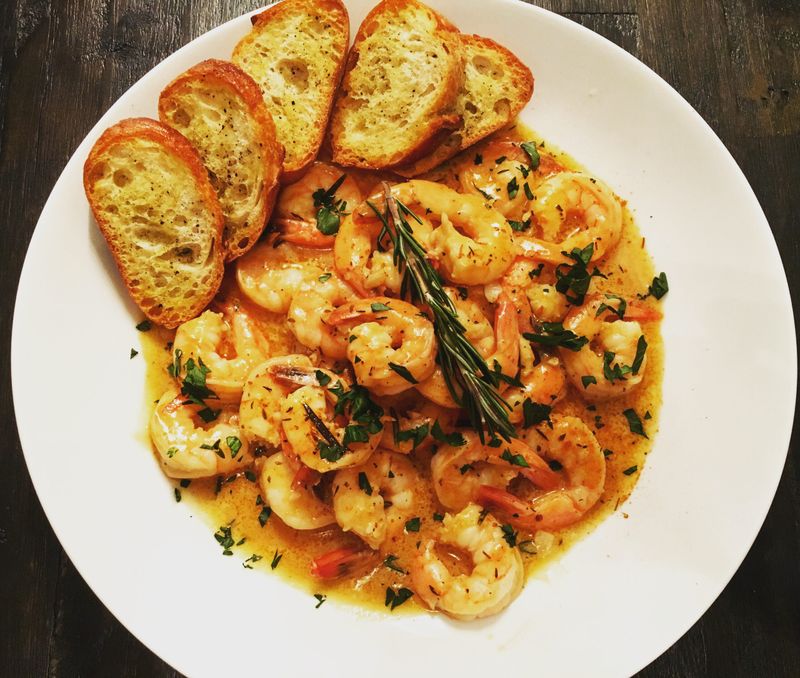 BBQ Shrimp Crostini