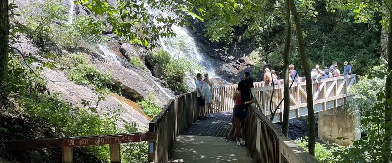 Amicalola Falls Crowded Overlook