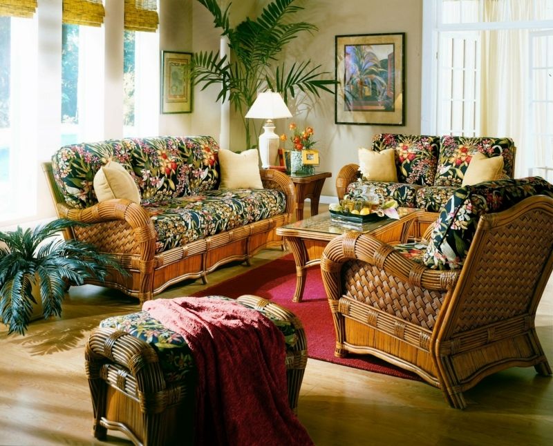 Tropical Print Upholstered Furniture