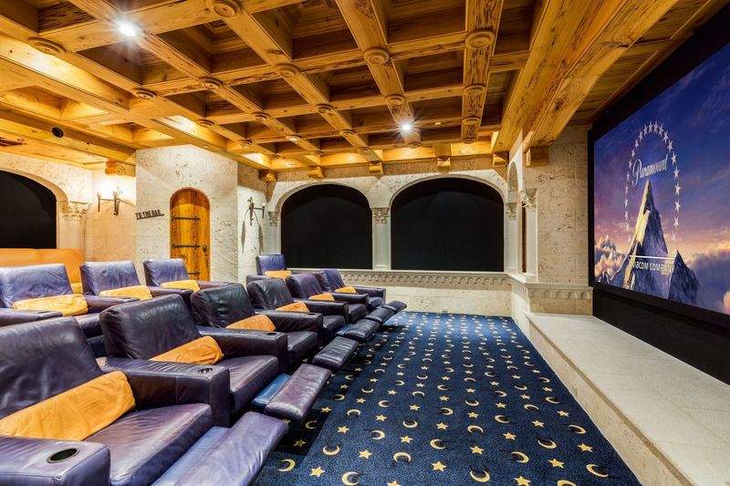 What The Most Expensive Mansions On America's Coasts Have In Common - Decor Hint Private Home Theaters