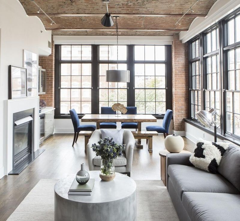 These New Jersey Living Room Designs Are Proof That Style Is Back In Full Swing - Decor Hint Industrial Loft Living in Jersey City