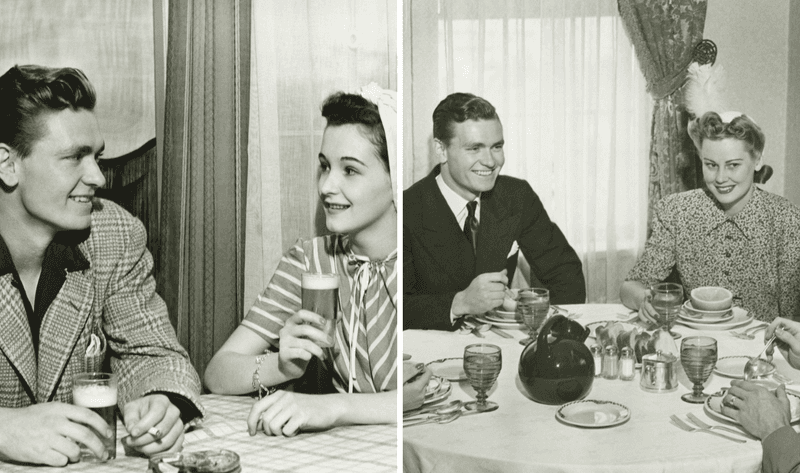 23 Forgotten California Dinner Etiquette Traditions That Defined The Swinging Sixties - Decor Hint Men Serving Women First Always