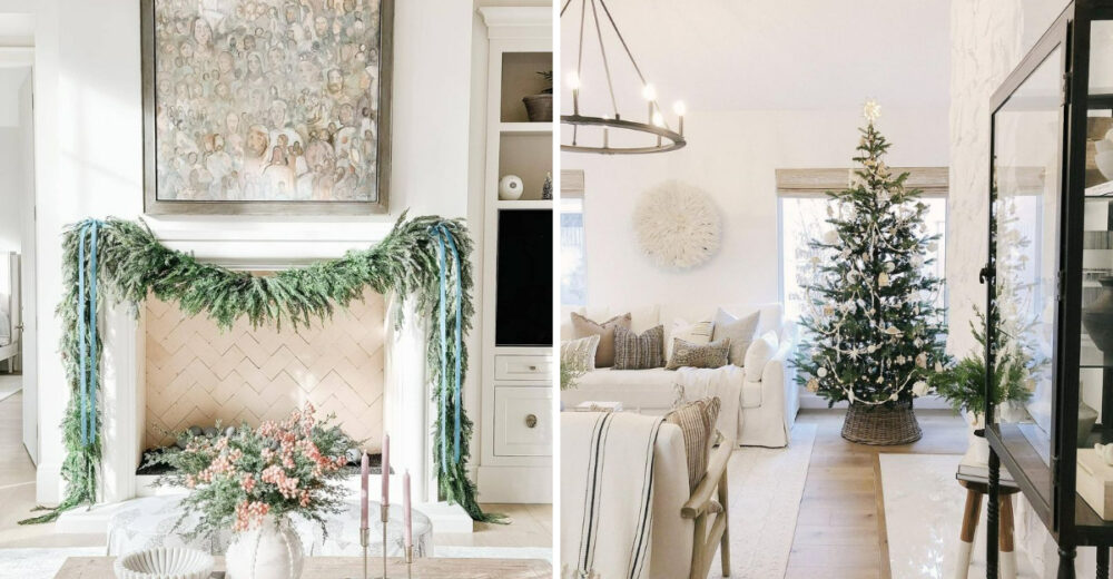 Colorado Holiday Homes Are Embracing Neutral Decor With White Poinsettias Leading The Trend - Decor Hint