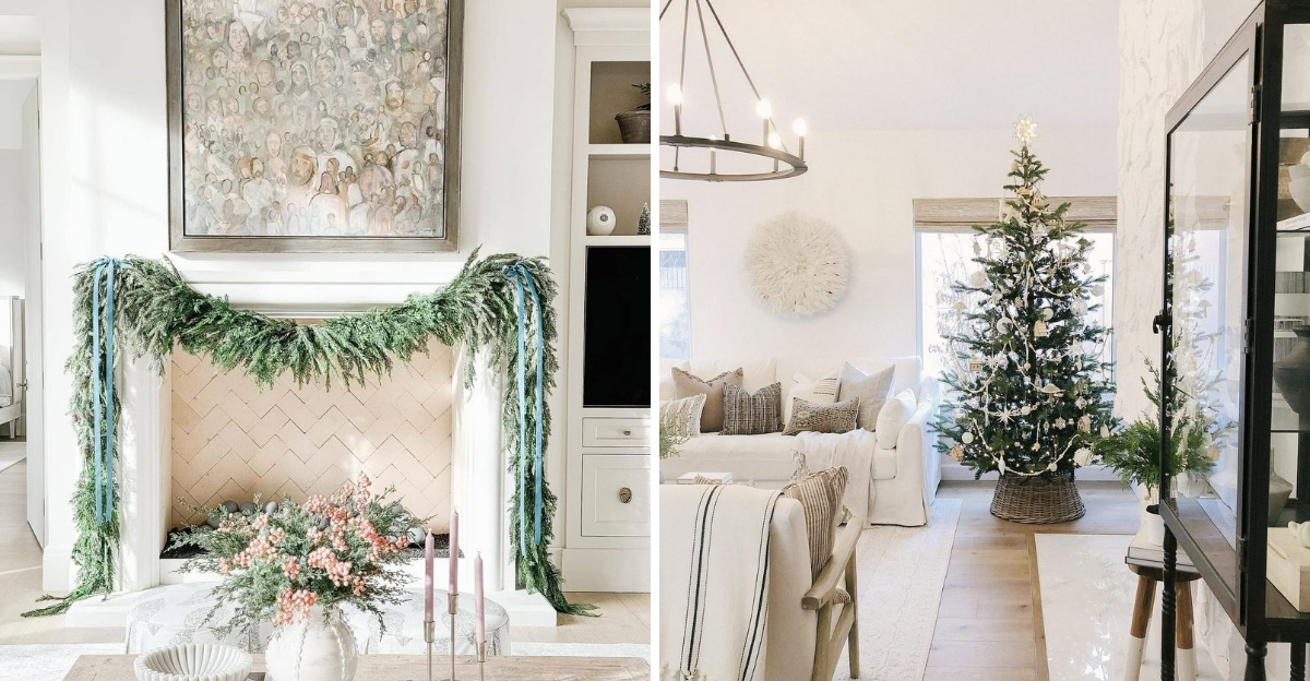 Colorado Holiday Homes Are Embracing Neutral Decor With White Poinsettias Leading The Trend - Decor Hint