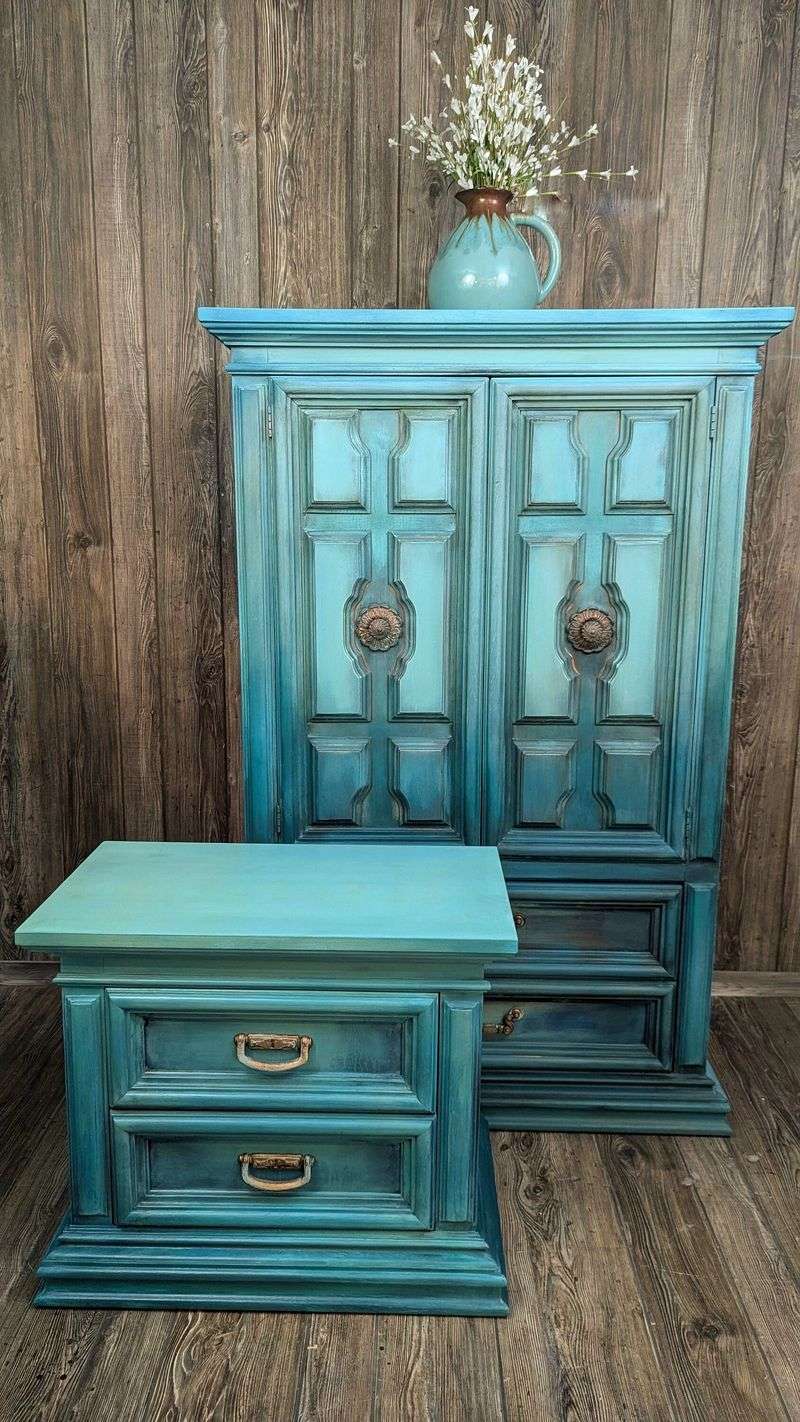 Classic Texas Furniture Styles Designers Are Bringing Back To Life - Decor Hint Turquoise-Inlaid Armoires