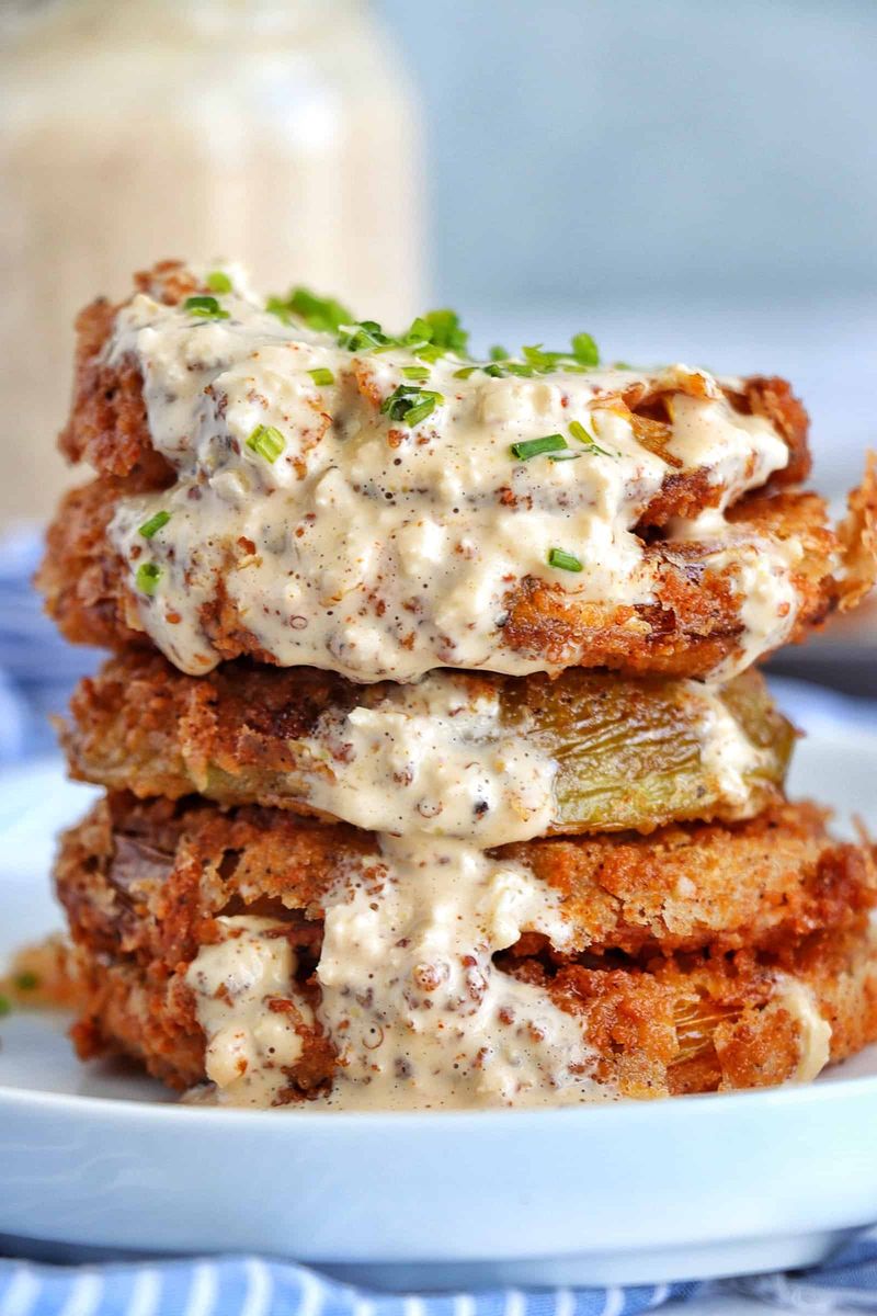 Fried Green Tomato Stacks