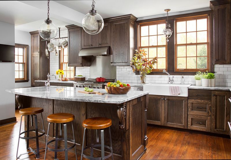 Avoid These 9 Common Mistakes In Wisconsin Kitchens, And Try These 9 Stylish Alternatives - Decor Hint Dark, Heavy Cabinetry Feels Like Grandma's House