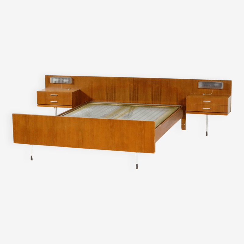 Upholstered Headboards with Attached Nightstands