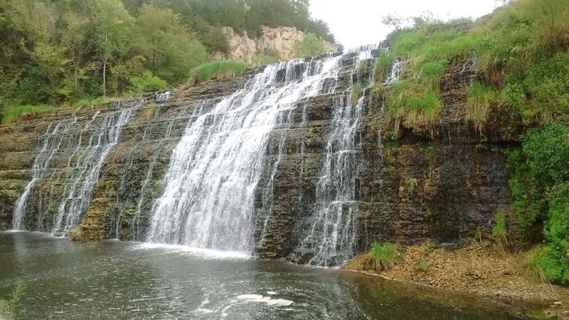 Thunder Bay Falls In Galena That's Easy To Visit - Decor Hint Short Gravel Path to the Base