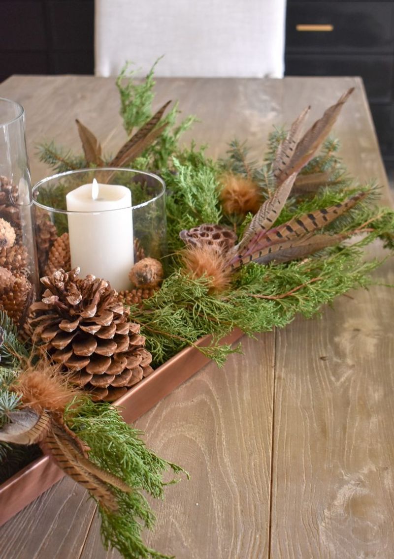 Tennessee's Take On Warm, Rustic Thanksgiving Decorating - Decor Hint DIY Natural Branch Thanksgiving Centerpiece