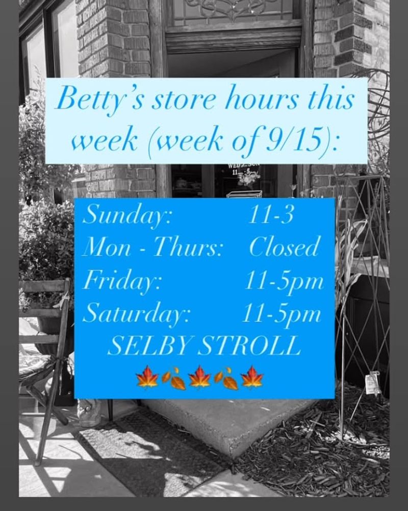 Convenient Shopping Schedule