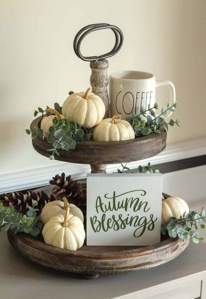 Tennessee's Take On Warm, Rustic Thanksgiving Decorating - Decor Hint Rustic Wooden Serving Trays
