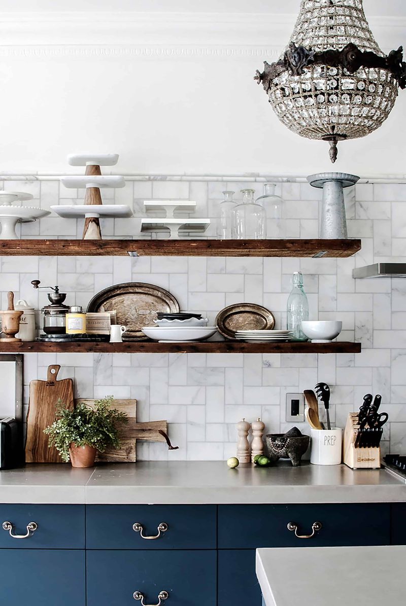 California Homeowners Embrace These Vintage Kitchen Trends In 2026 - Decor Hint Open Shelving Instead Of Upper Cabinets