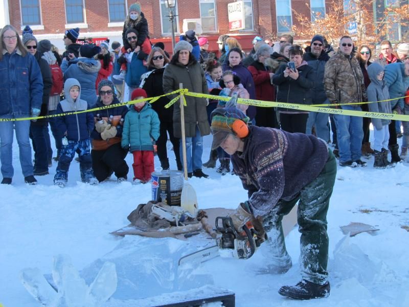 Winter Festivals And Ice Sculpting
