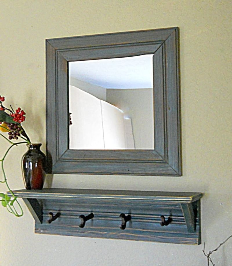 12 Small Entryway Projects You Can Totally DIY - Decor Hint Mirror With Integrated Hooks
