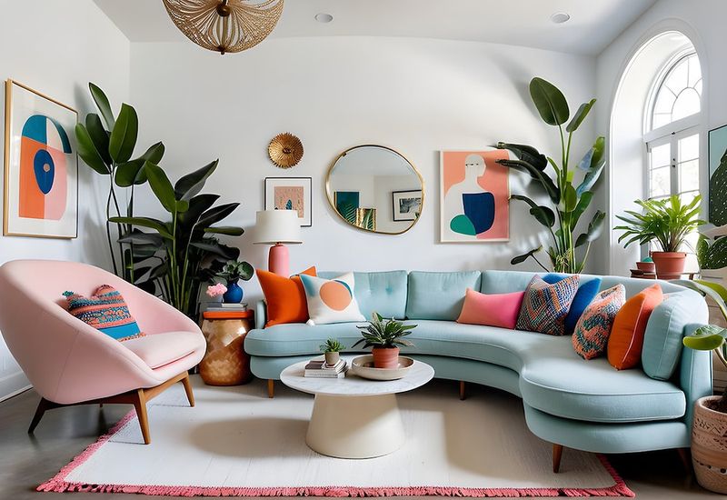 How Dopamine Decor Trend Is Transforming Homes From California To Texas - Decor Hint Natural Elements Ground the Space