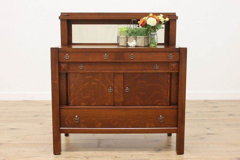 Arts and Crafts Mission Oak Sideboards