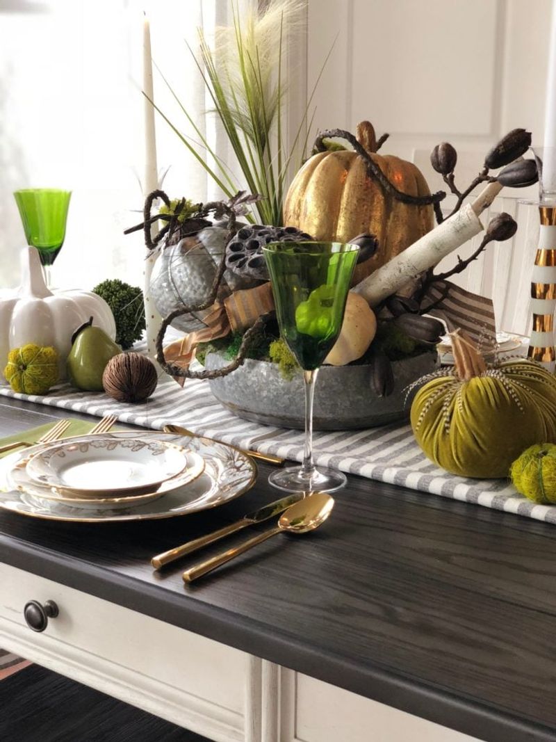 Chic Thanksgiving Decor Trends New Yorkers Are Loving This Year - Decor Hint Lime Green Velvet Adds Unexpected Pop