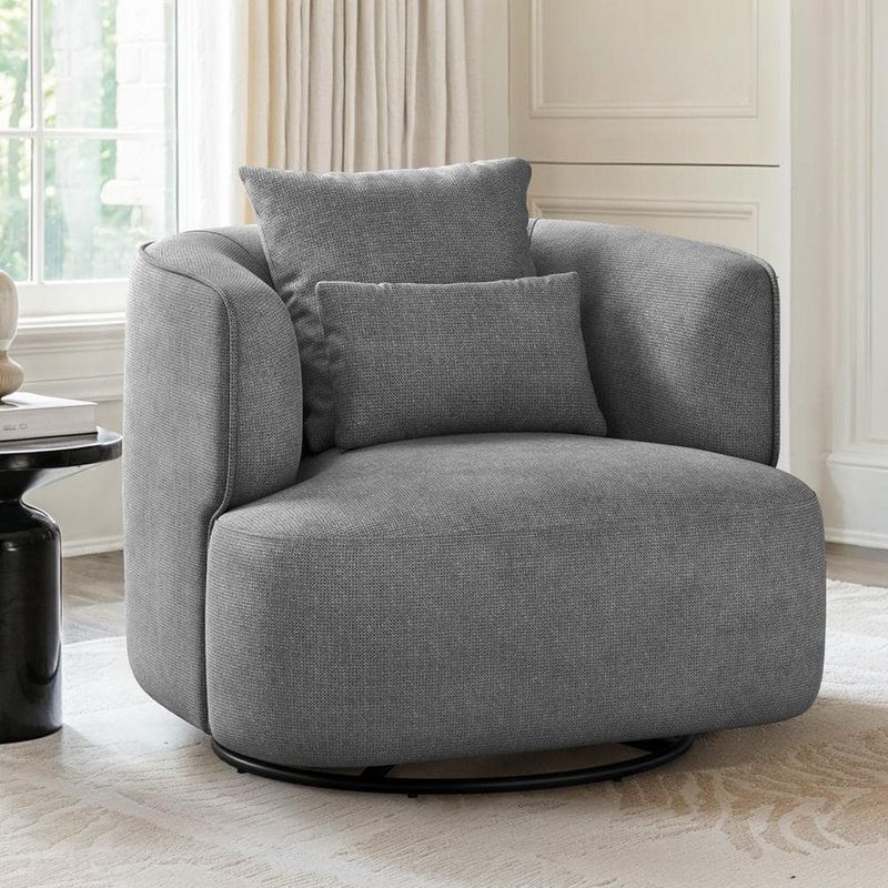 Crate & Barrel Boheme Swivel Accent Chair