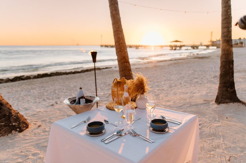 Dine on a Private Beach