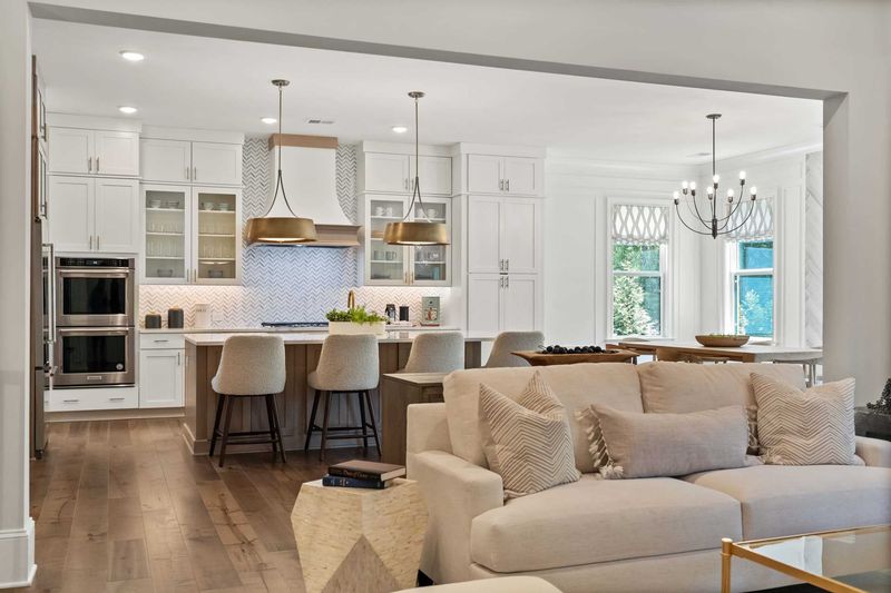 Open-Concept Kitchen and Living Spaces