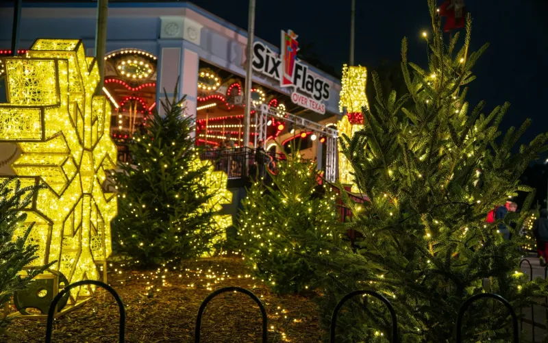 20 Texas Winter Festivals You Can't Miss In 2025 - From Hill Country Lights To Holiday Rodeos - Decor Hint Holiday In The Park At Six Flags Over Texas