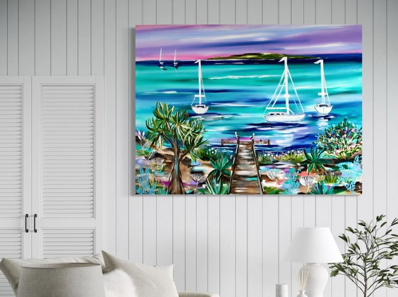 Add Coastal-Inspired Art