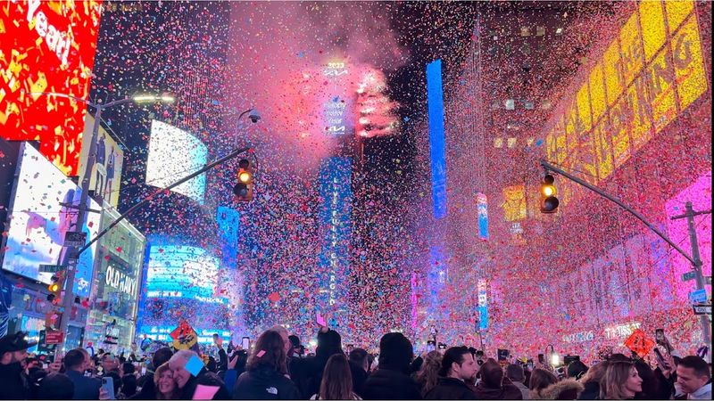 Times Square Ball Drop Magic