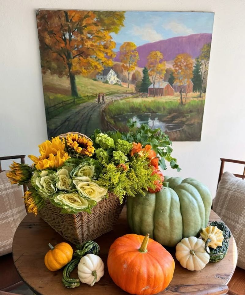 Wooden Crate Filled With Seasonal Produce