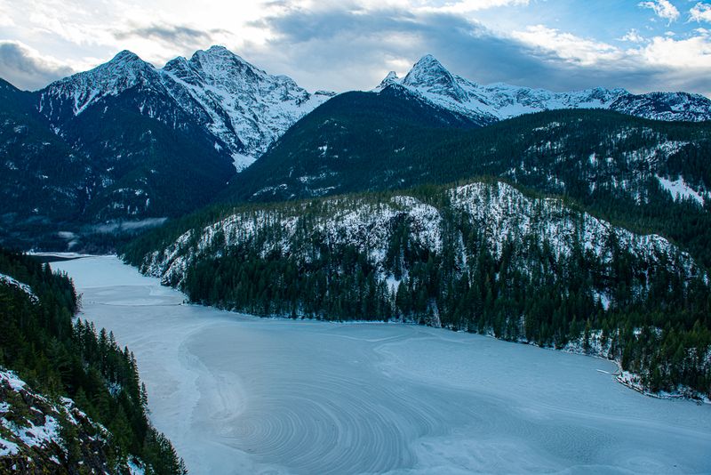 10 Coldest Places In Washington To Visit - Decor Hint Diablo Lake Overlook