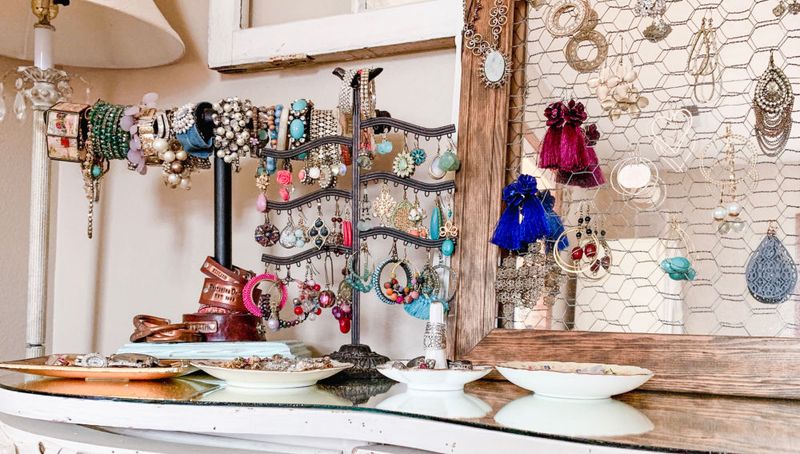 Tangled Jewelry Or Accessories On Display