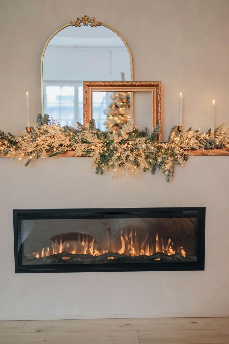 16 Fireplace Tools And Decor Ideas That May Instantly Upgrade Your Living Room - Decor Hint Seasonal Mantel Garland Display