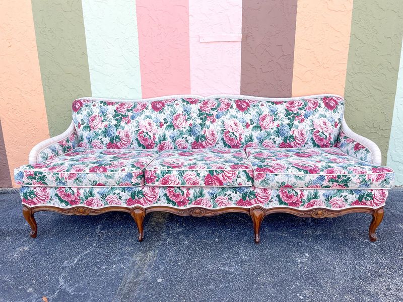 Outdated: Floral Pattern Couches