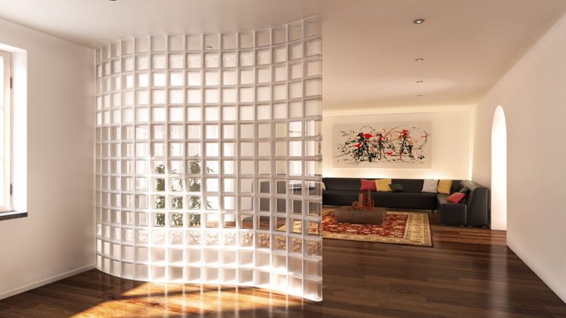 Glass Block Designs In Melbourne That Turn Ordinary Houses Into Light Filled Sanctuaries - Decor Hint Home Office Partition with Textured Glass Blocks