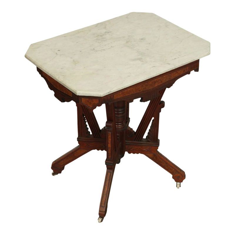 Victorian Eastlake Parlor Tables