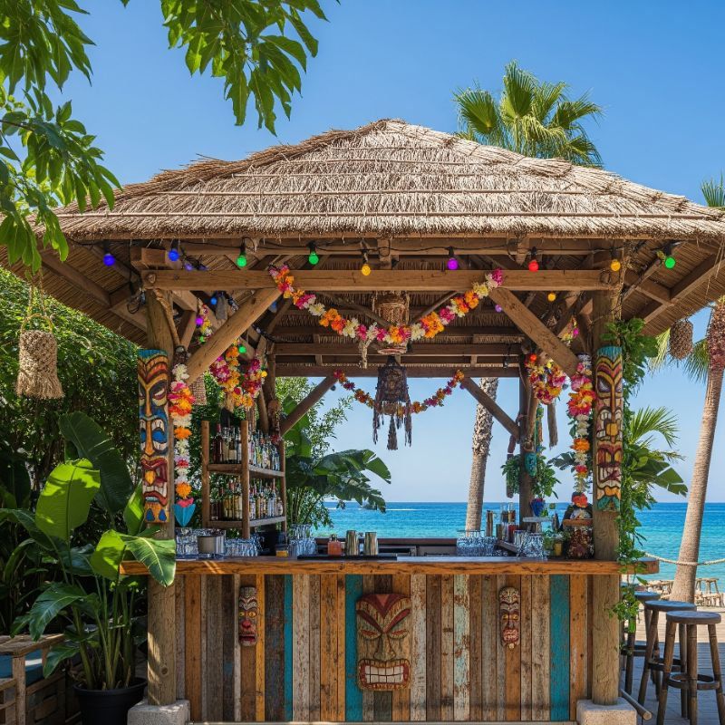 Vintage Inspired Florida Home Trends Millennials Are Loving Again - Decor Hint Tiki Bar and Tropical Themed Pieces