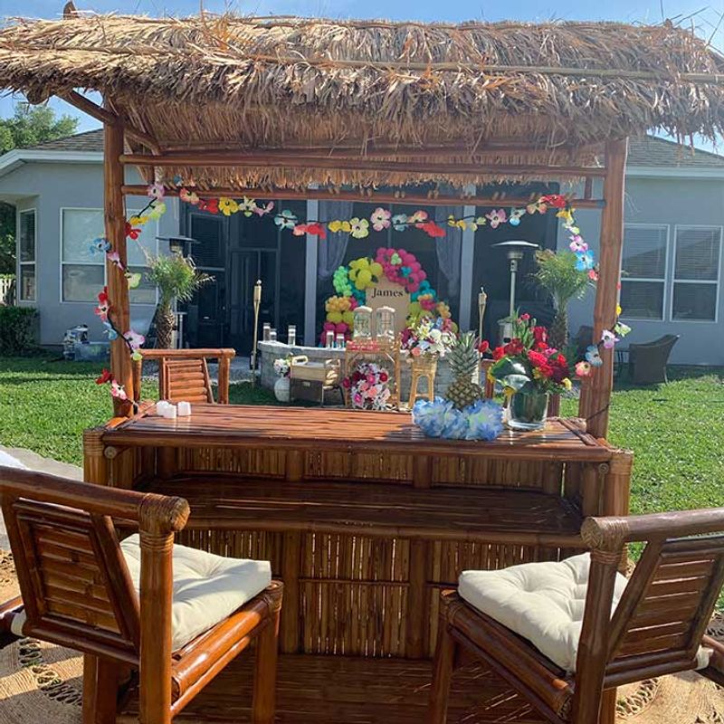 Tiki Bar And Tropical Themed Pieces