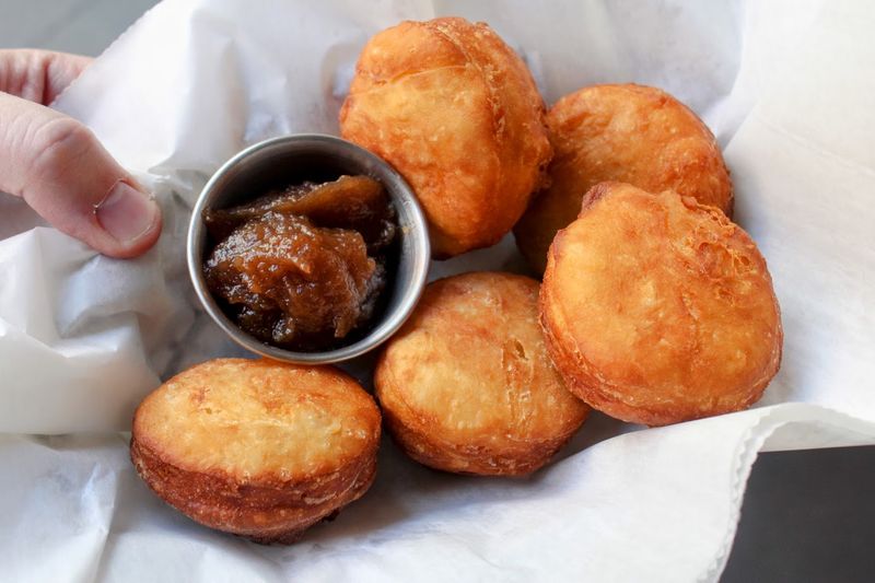 Fried Biscuits And Apple Butter
